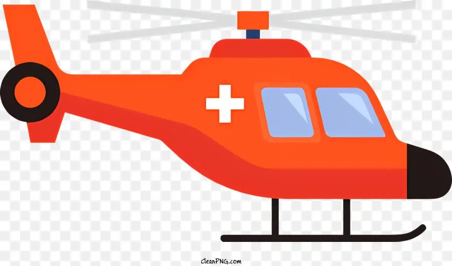 Helicóptero Laranja，Cruz Branca PNG