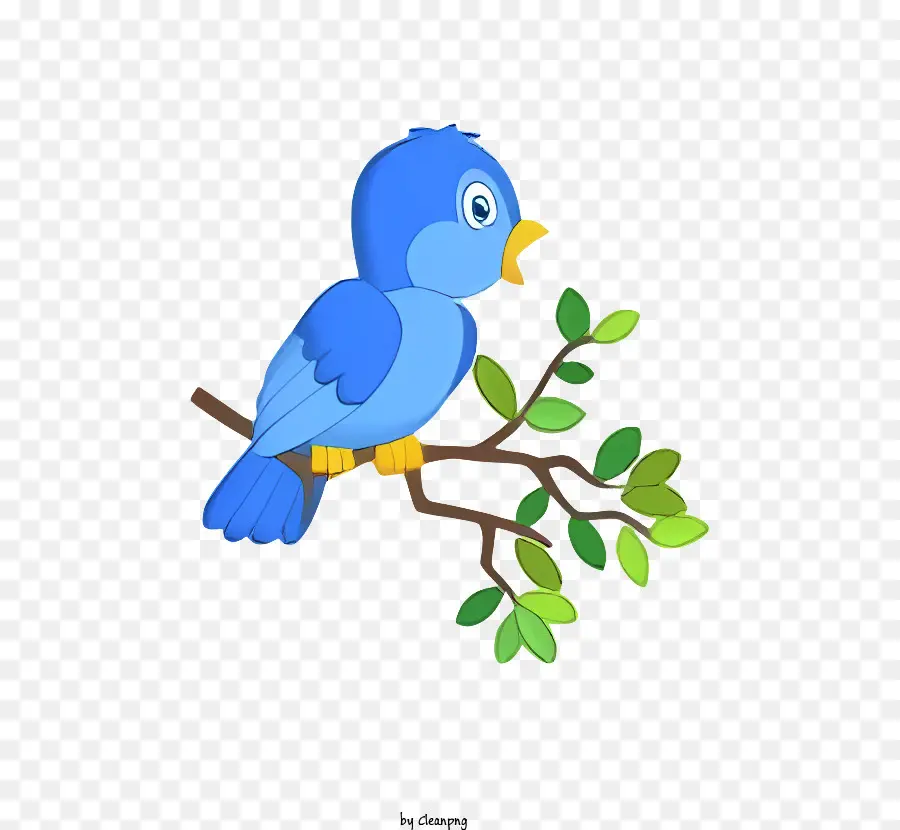 Pássaro Azul，Cartoon Pássaro PNG