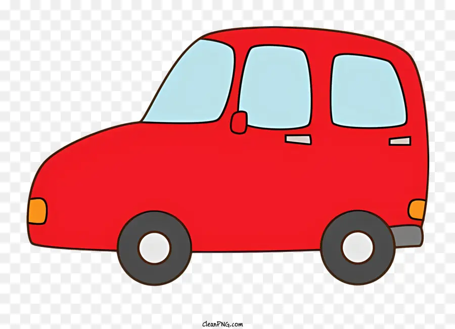 Carro Vermelho，Carro Traseiro Liso PNG