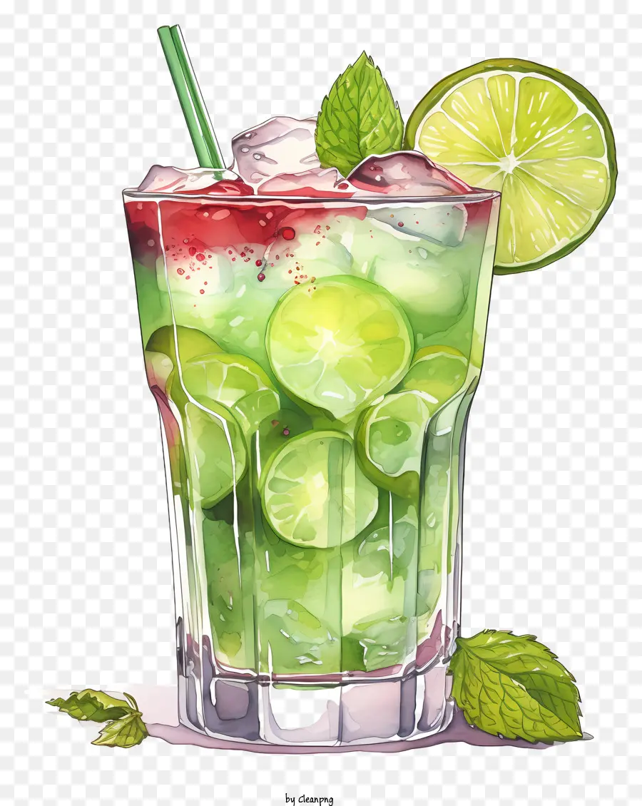 Cocktail，Bebida Verde PNG