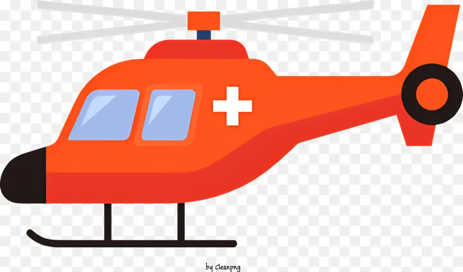 Vermelho E Branco Helicóptero，Helicóptero De Assistência Médica PNG