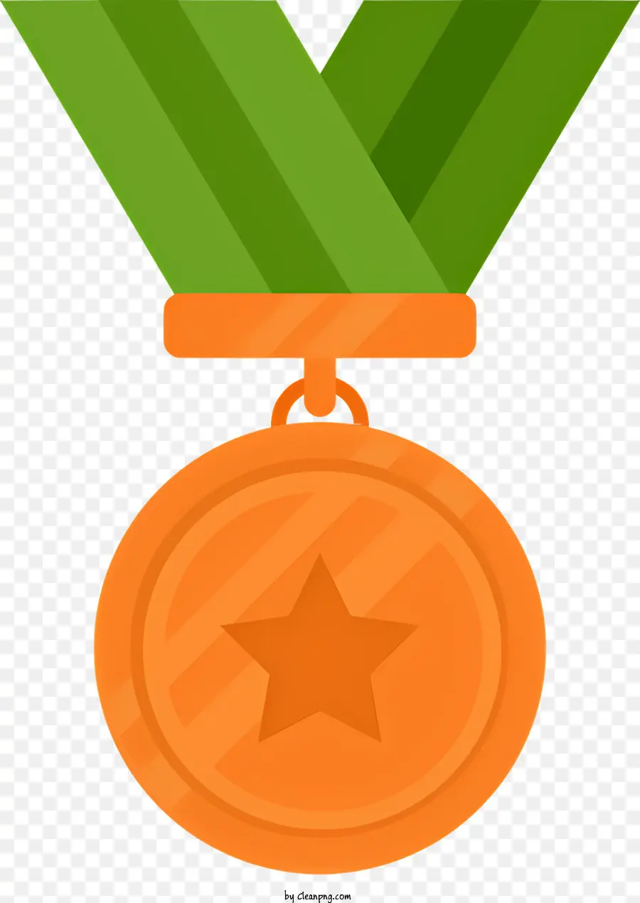 Medalha De Ouro，Fita Verde PNG