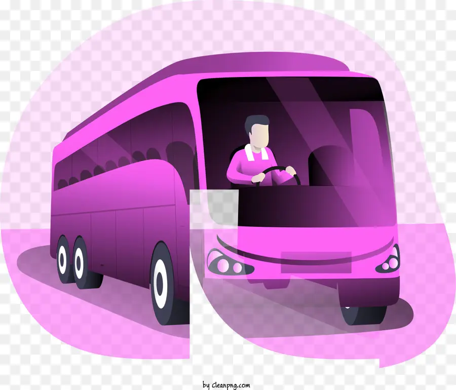 ônibus Rosa，Motorista De ônibus PNG