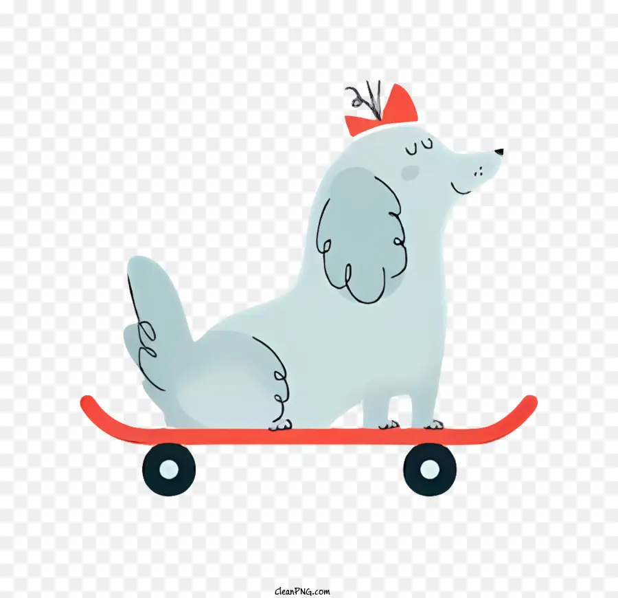 Cachorro No Skate，Skate Cão PNG