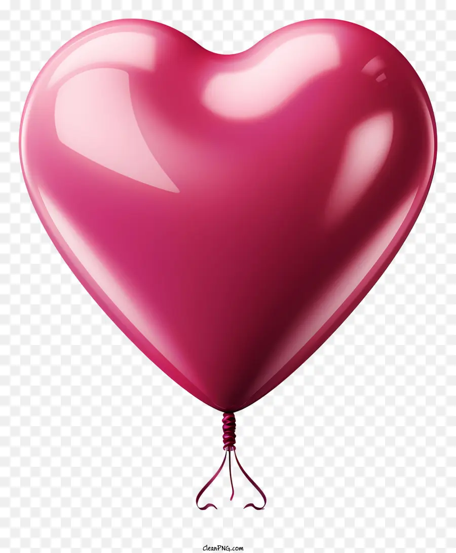 Coração，Balão Cor De Rosa PNG