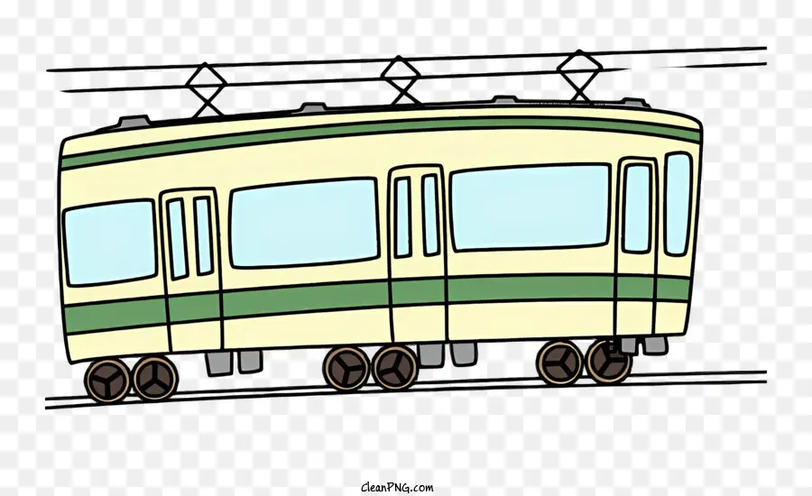 Cartoon Carro，ônibus Verde PNG