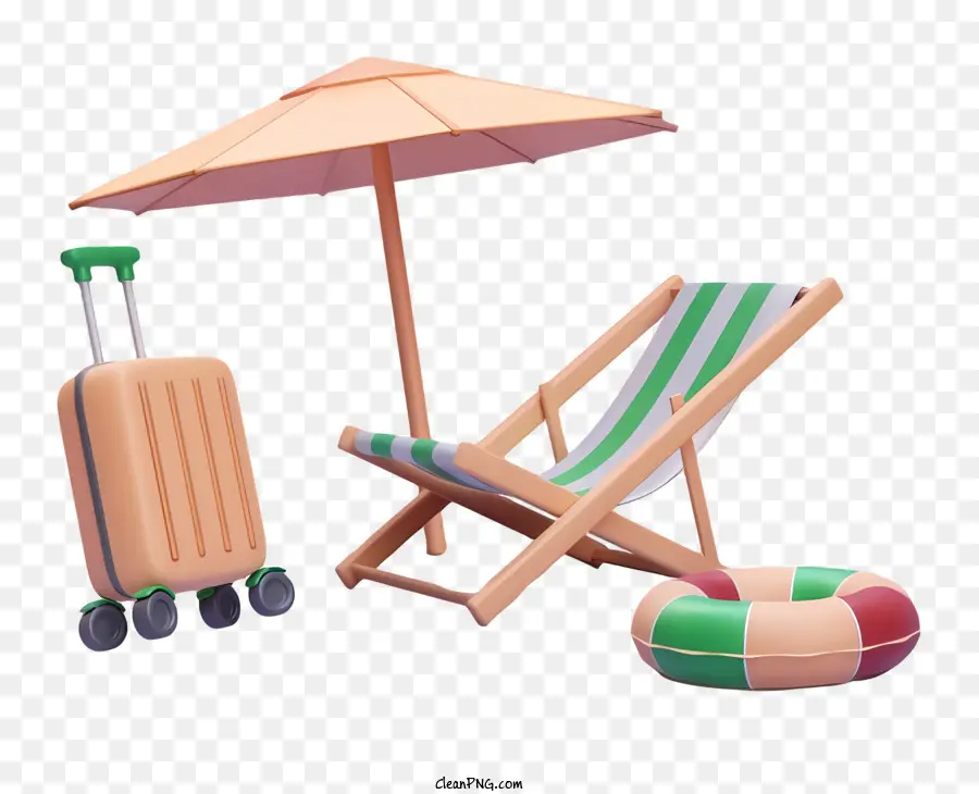 De Avião，Cadeiras De Praia PNG