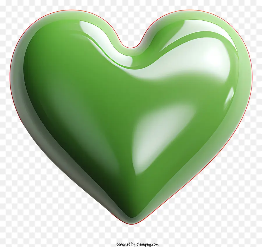 Coração，Coração Verde PNG