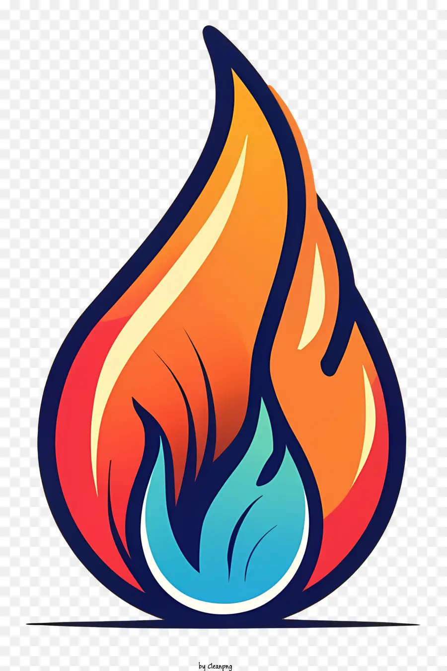 Cartoon，Coração Flamejante PNG