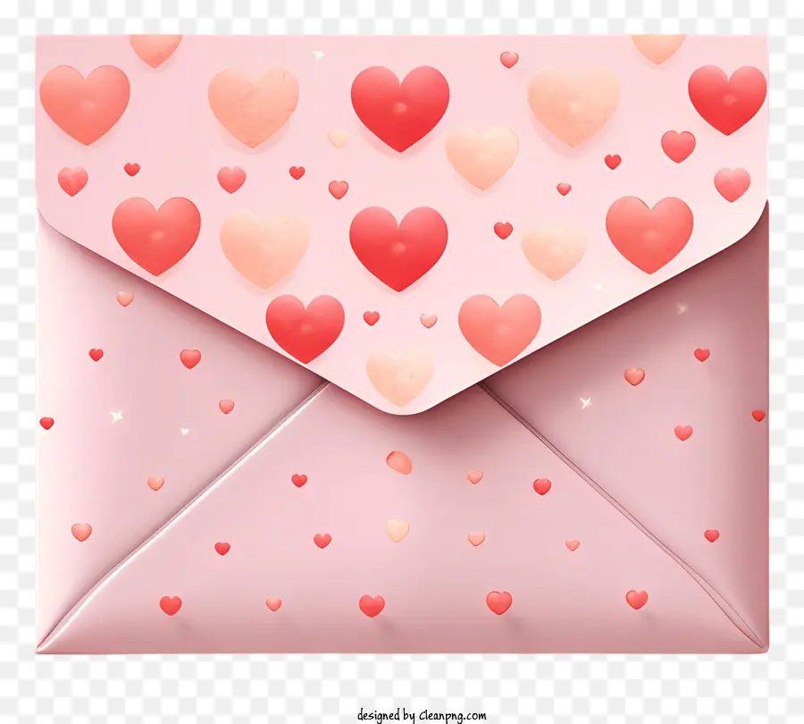 Coração De Envelope，Envelope Cor De Rosa PNG