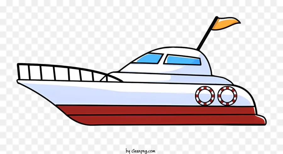Cartoon，Pequeno Barco Branco PNG