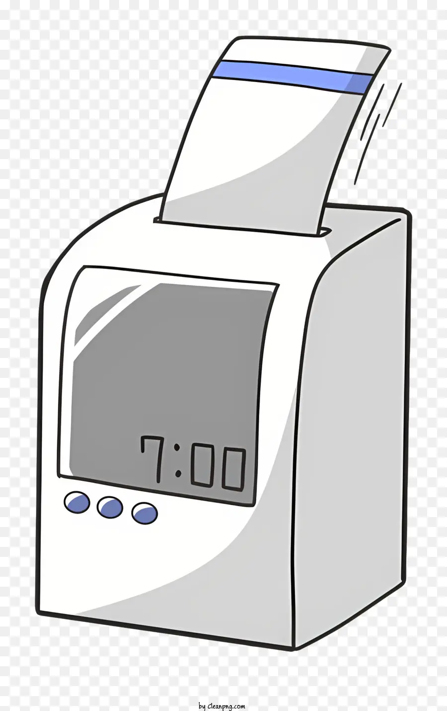 Branco Impressora，Impressora De Etiqueta Azul PNG