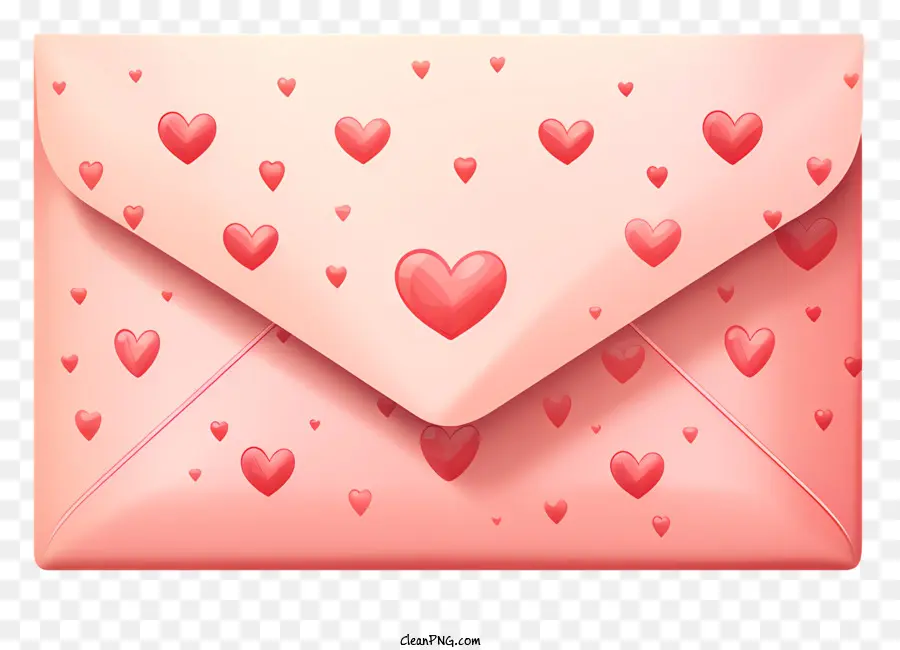 Coração De Envelope，Envelope Cor De Rosa PNG