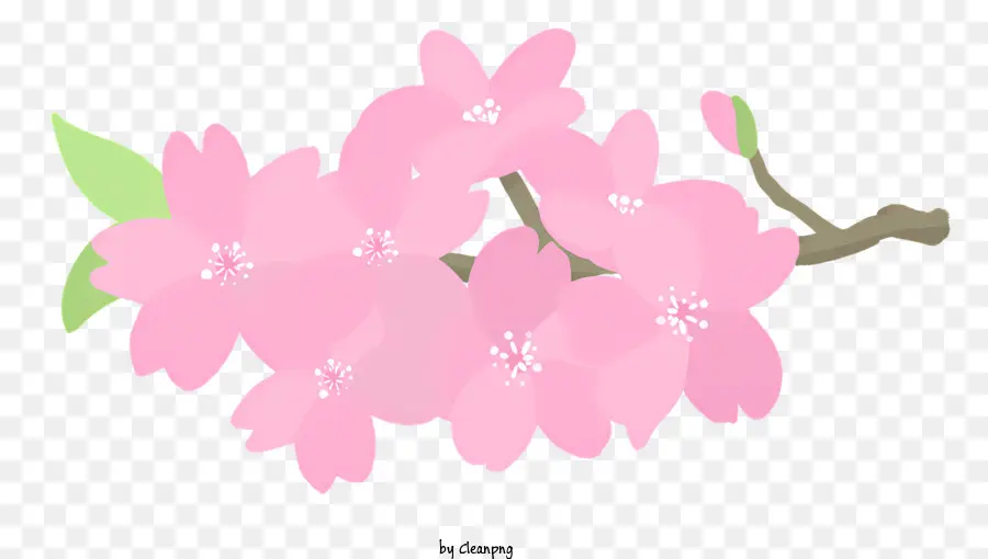 Ramo De Flor Rosa，Pequenas Flores Rosa PNG
