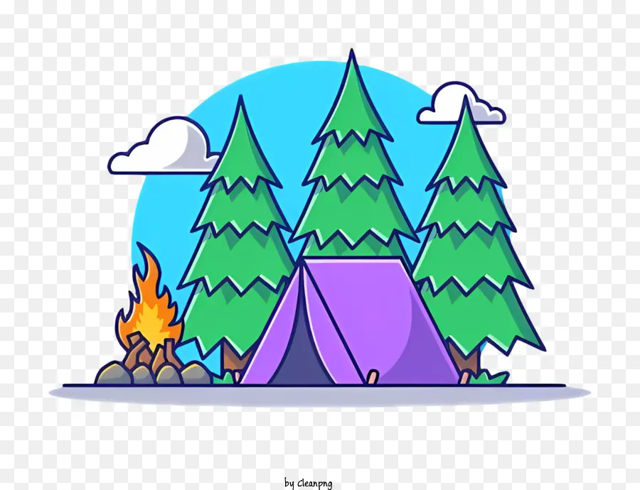 Desenho Animado，Camping PNG