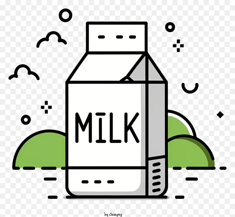 Cartoon，Milk Carton PNG