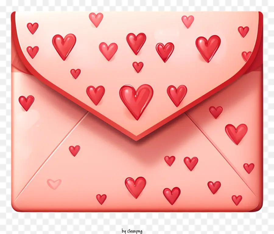 Coração De Envelope，Envelope Cor De Rosa PNG