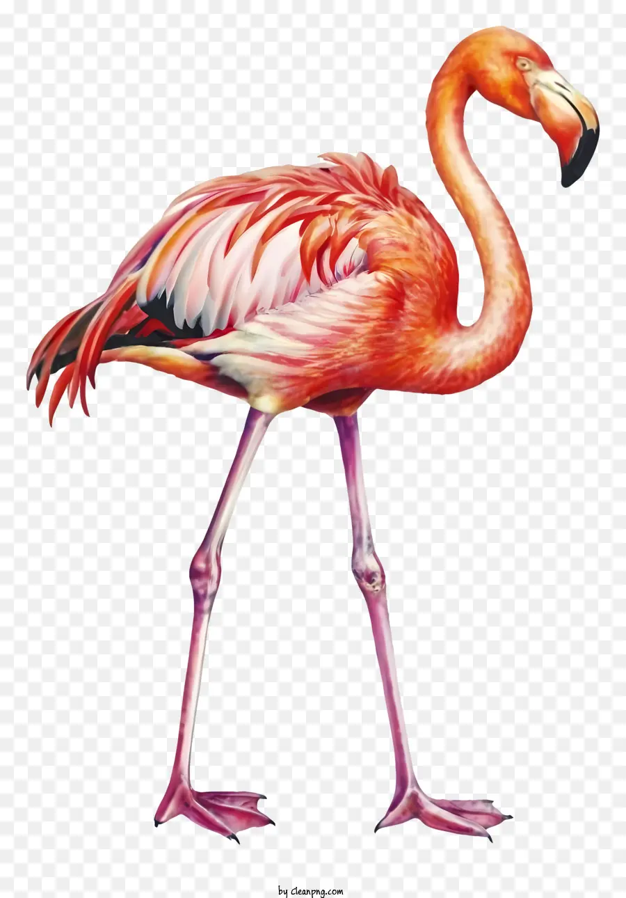 Cartoon，Cor De Rosa Flamingo PNG
