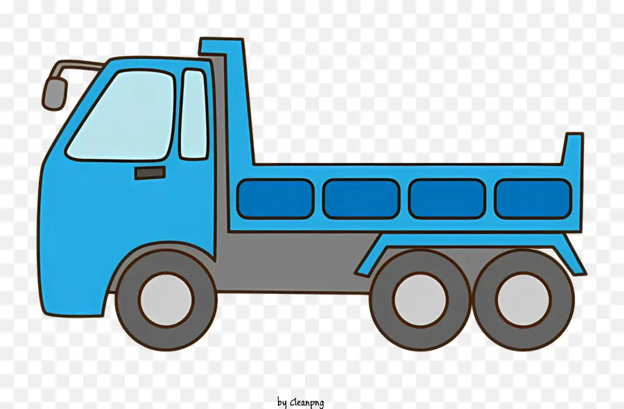 Caminhão De Dump，Caminhão De Despejo Azul PNG