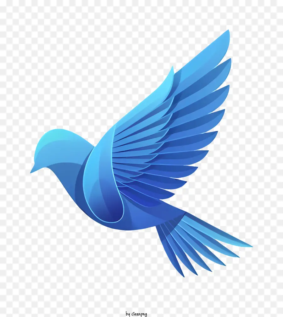 Pássaro Azul，Pássaro Voando PNG