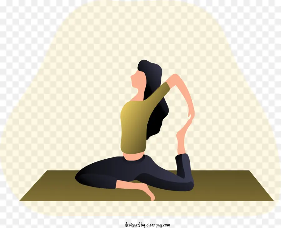 Cartoon，Yoga Pose PNG