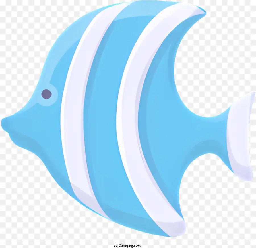 Pequenos Peixes，Peixe Azul E Branco PNG