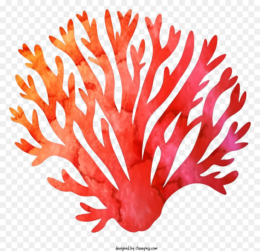 Cartoon, Arte De Coral Vermelha, Pintura Em Aquarela png transparente grátis