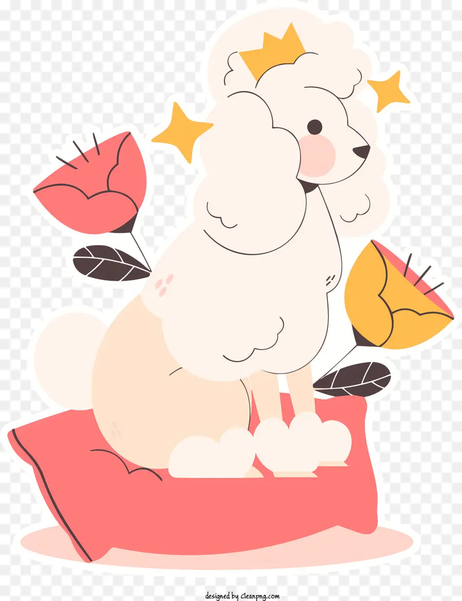 Poodle Dos Desenhos Animados，Poodle Branco PNG
