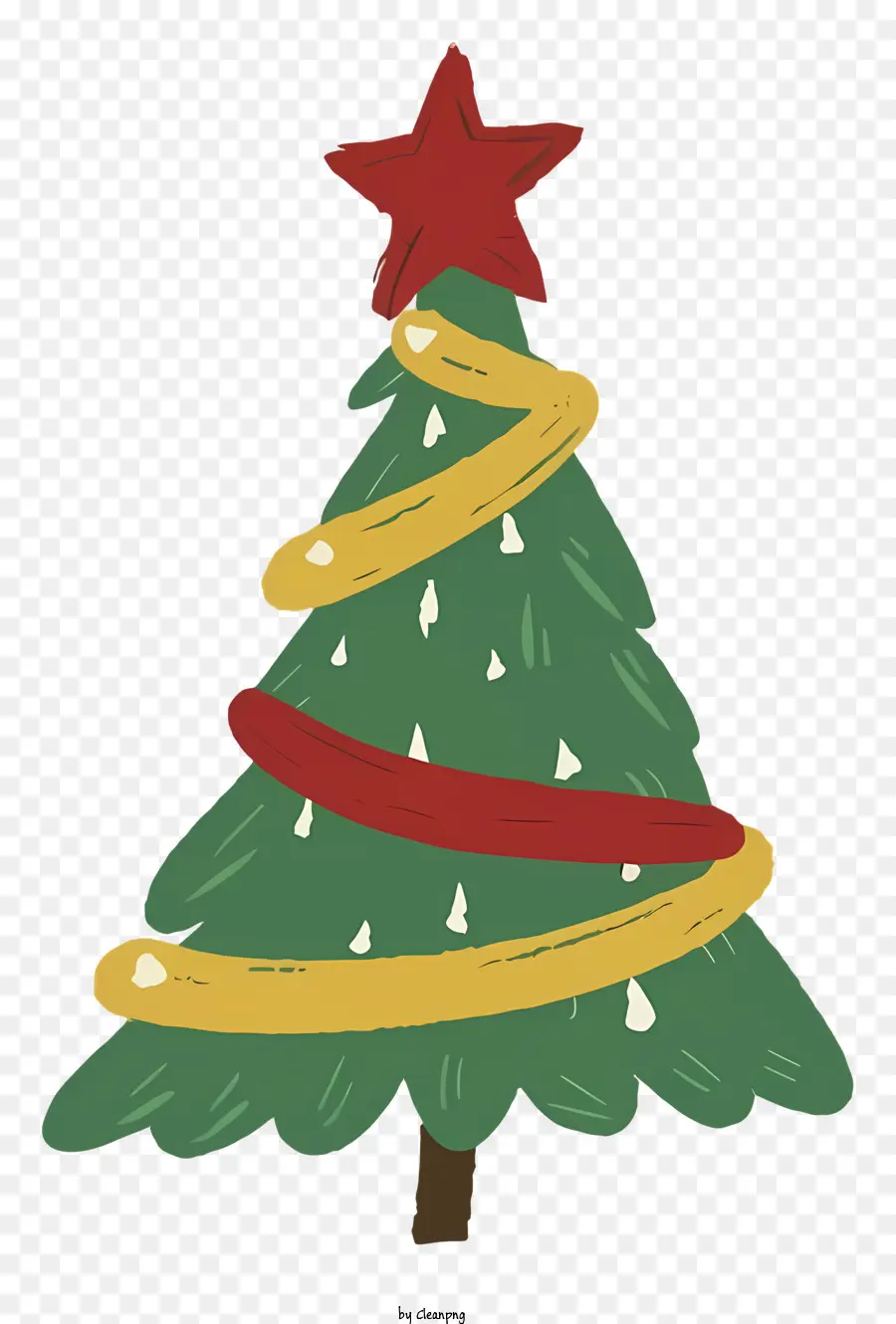 Cartoon，Decoração Da árvore De Natal PNG