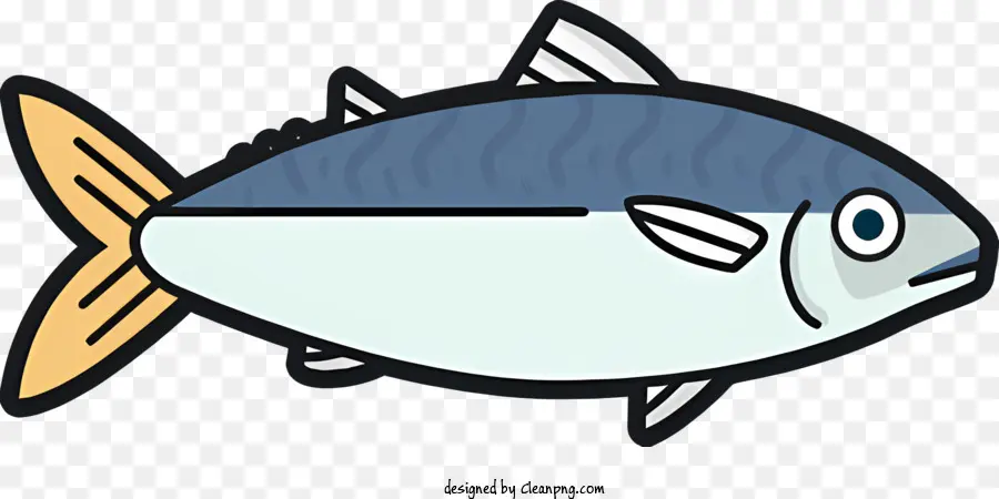 Peixe Azul，Peixes Alongados PNG