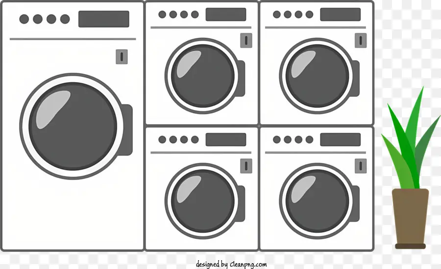 Máquinas De Lavar Roupa，Aparelhos De Lavanderia PNG