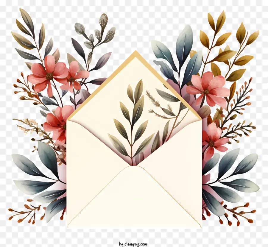 Envelope，Papel Branco PNG