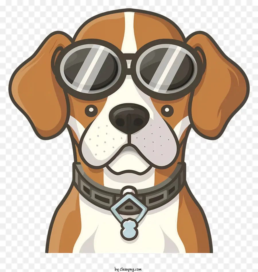 Cartoon，Cachorro Usando óculos PNG