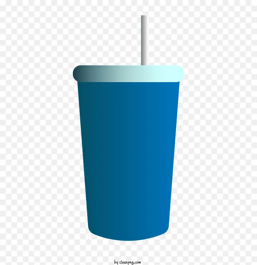 Copo De Plástico Azul，Palha Copa PNG