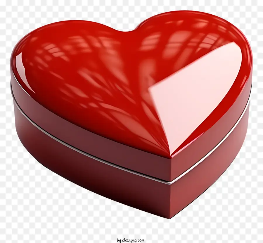 Caixa De Presente，Vermelho Heartshaped Caixa PNG