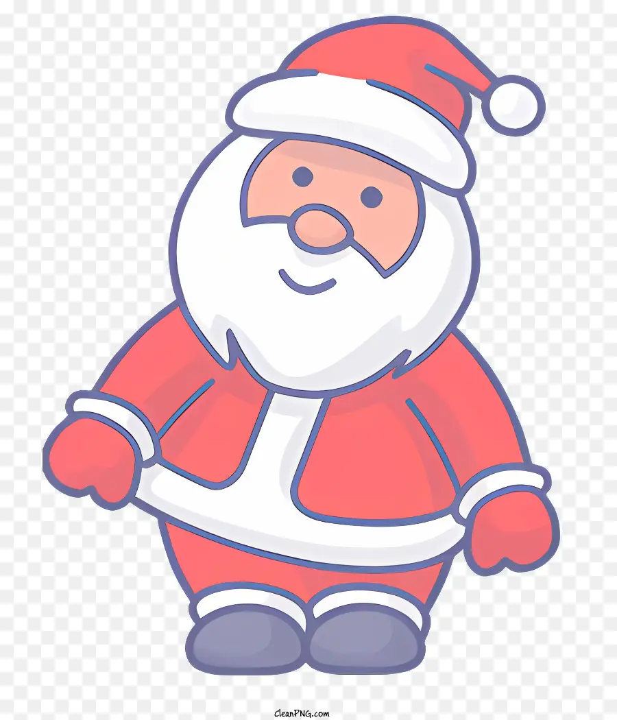 Papai Noel，Terno Vermelho PNG