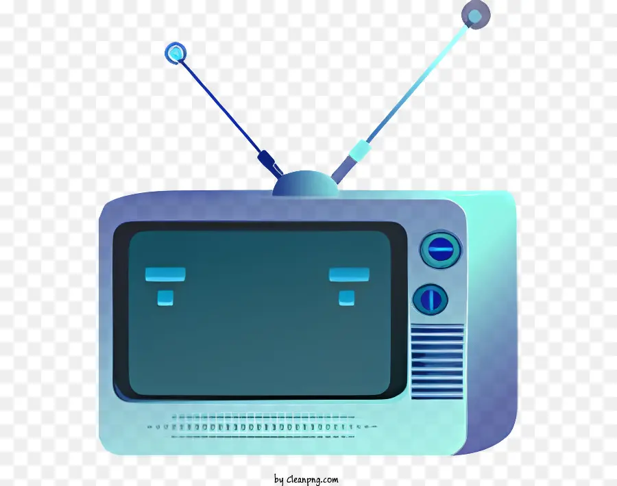Pequena Televisão，Tela Azul PNG