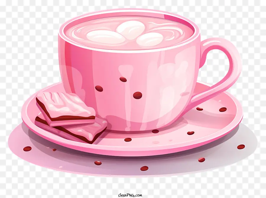 Xícara De Café，Copo Rosa PNG