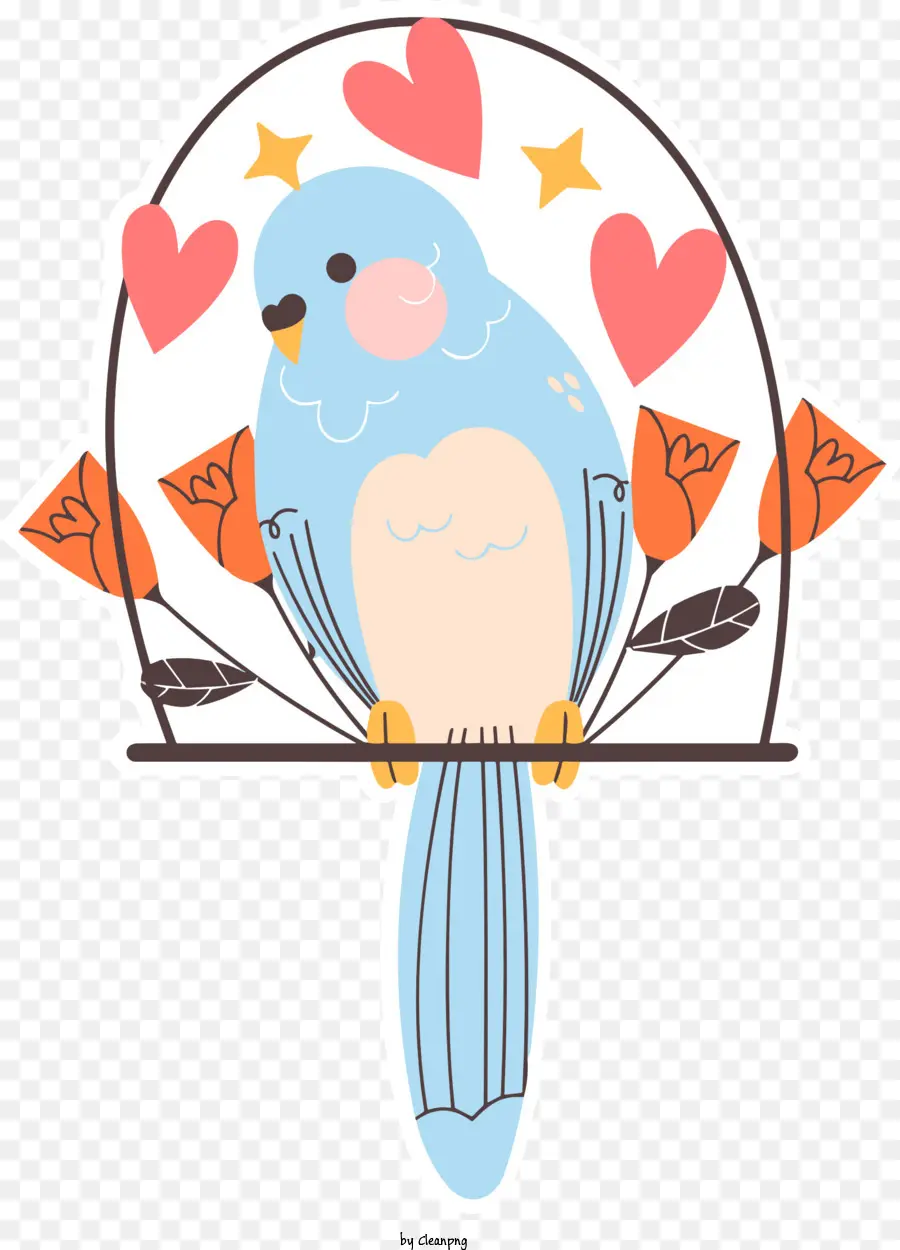 Pequeno Pássaro Azul，Ramo De árvore PNG