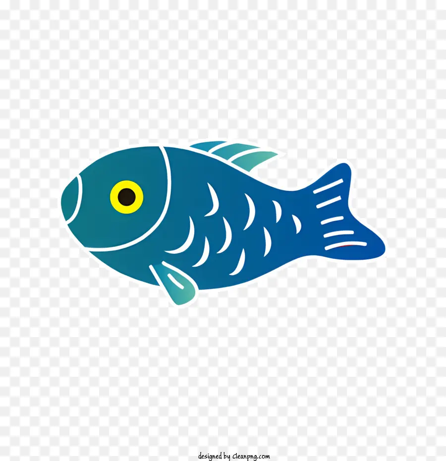 Peixe Azul，Olho Dourado PNG