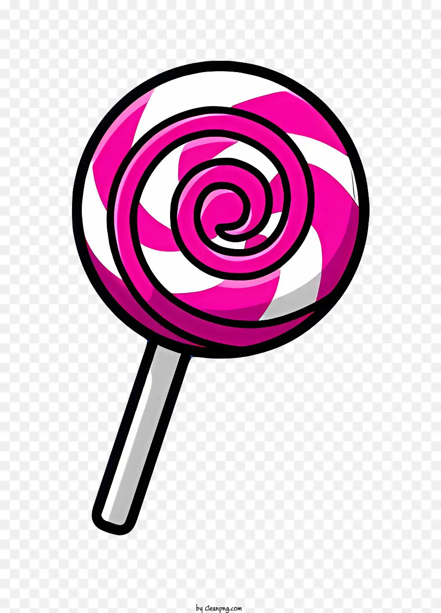 Cartoon，Lollipop Rosa E Branco PNG