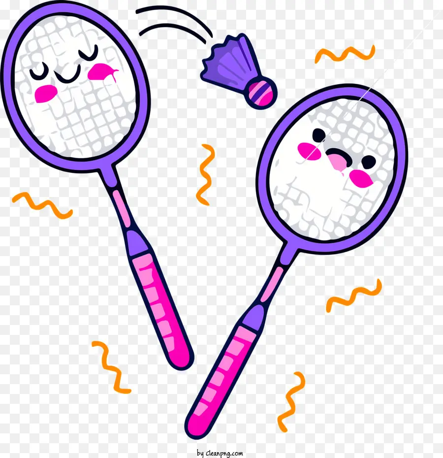 Raquetes De Badminton，Bonito Fazer PNG
