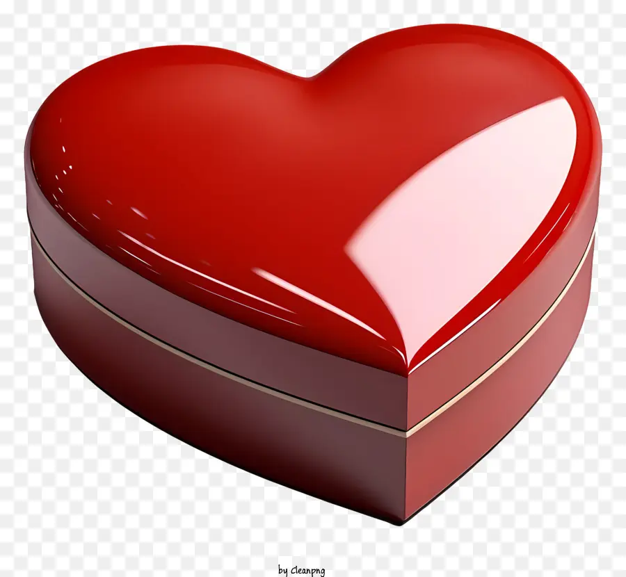 Caixa De Presente，Caixa De Jóias Em Forma De Coração PNG