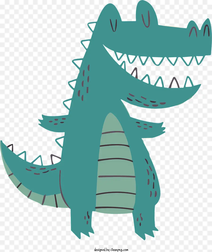 Cartoon Crocodilo，Grandes Mandíbulas PNG