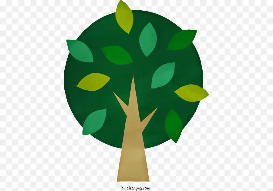 árvore Verde，Deixa PNG