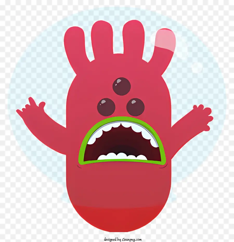 Desenho Animado Monster，Monstro Vermelho PNG
