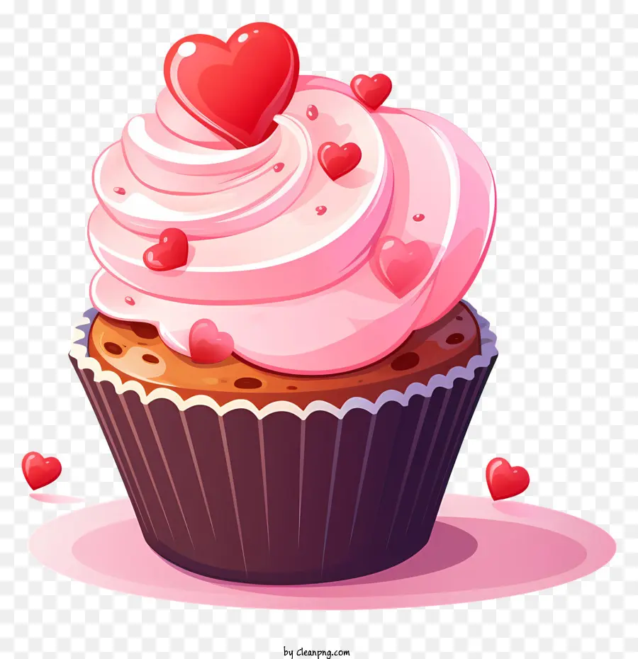Bolinho，Cupcake Rosa PNG