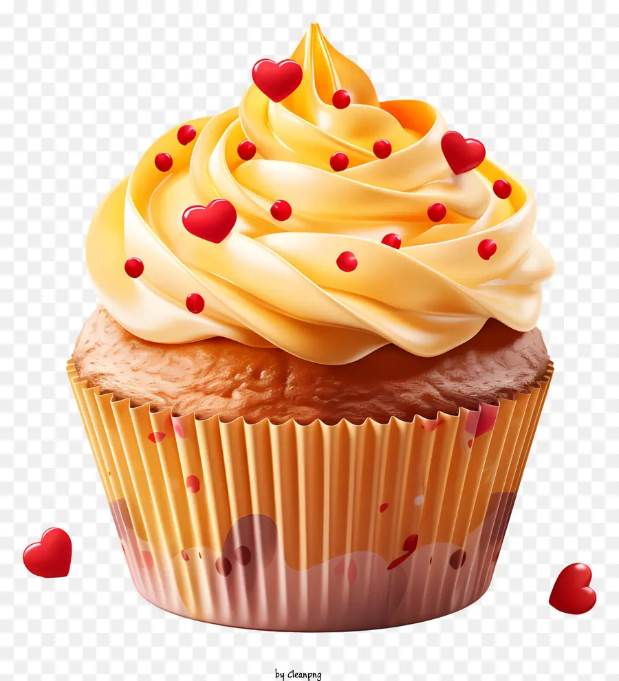 Cupcake，Cupcake Amarelo PNG