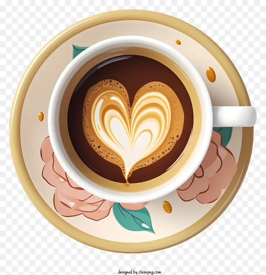 Xícara De Café，Desenho De Coração PNG