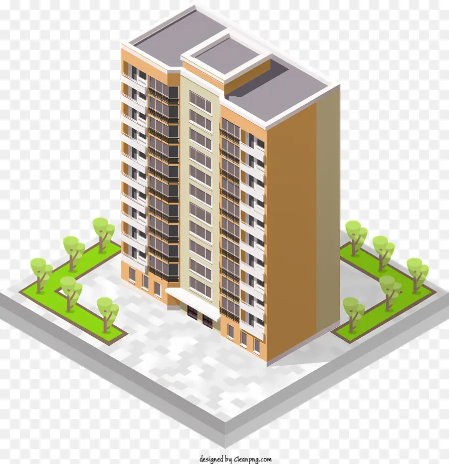 Edifício Residencial，Apartamentos PNG